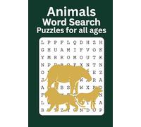 Animal word search puzzle book: Word Searches with easy to read print about Animals, Animal Names, Animal words and more|6x9 inches, 72 pages|30+ puzzles...Gift for Vacations, Holidays and Free Times