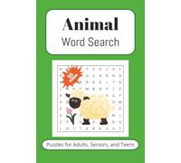 Animal Word Search Puzzle Book: Word Searches with Easy to Read Print about Animals, Dogs, Cats, and More | 6x9 inches, 110 pages | 55 Puzzles ... Gift for Vacations, Holidays, and Free Times