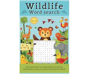 Animal Word Search Puzzle Book: Word Searches with Easy to Read Print about Animals, Insects, Dinosaurs and more [6x9 Inches, 110 pages] 50+ Plus ... gift for Holidays, vacation and relaxation