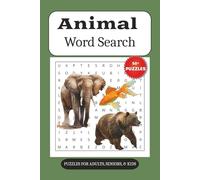 Animal Word Search Puzzle Book: Word Searches with Easy to Read Print about Animals, Pets, Wild and More| 6x9 inches, 110 pages | 50+ Puzzles .... Gifts for Vacations, Holidays, and Free Times