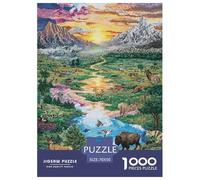 Animal World 1000 Piece Jigsaw Puzzle Family Game Creative Wonderful Jigsaw Puzzles Color Challenge for Travel Gifts,Present 70x50cm/1000pcs