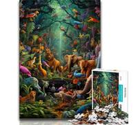 Animal World 1000 Piece Jigsaw Puzzle for Adults And Teenagers,Educational Games Wall Decoration Unique Birthday And Xmas Gifts 38x26cm