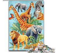 Animal World 1000 Pieces Jigsaw Puzzles For Teens And Adults, for Age 14+ Home Art Decor Family Games Christmas Birthday Gifts 50x75cm