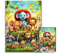 Animal World 1000Pc Adults Jigsaw Puzzle cardboard Jigsaw Perfect Home Or Office Decor, Ideal 26X38CM/10.23x14.96inch