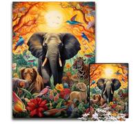 Animal World 1000Pc Adults Jigsaw Puzzle Jigsaw Puzzles Relaxing Entertainment, Home Decor 26X38CM/10.23x14.96inch