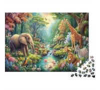 Animal World 1000Pieces JigsawPuzzlesAnimals Valley Stream ForAdults Colourful Brainteasing Age12+byth ThemeFlowersandBirds Brainteasing Adults Jigsaw Puzzle 38x26cm/1000pcs