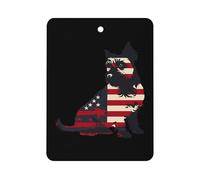 Animal World 4th of July Patriotic Dog Scottish Terrier Car Air Freshener Hanging Car Incense Chip Diffuser Scented Decor for Car Interior Accessories White-style