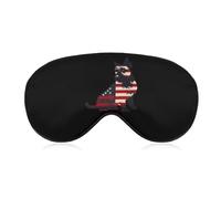 Animal World 4th of July Patriotic Dog Scottish Terrier Sleep Mask Soft Blackout Eye Mask Eye Shade Cover with Adjustable Strap for Men Women