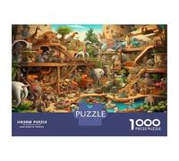 Animal World Jigsaw Puzzles 1000 Pieces for Adults, Jungle Hole 1000 Piece Puzzle Educational Games Home Decoration Puzzle 70x50cm/1000pcs