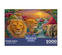 Animal World Jigsaw Puzzles for Adults Gifts 1000 Piece Challenging Games Home Decors Brainteasing Natural World Jigsaw Puzzle for Women Men Adult 38x26cm/1000pcs