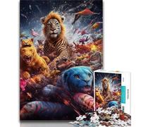Animal World Jigsaws 1000 Pieces for Teenagers,for Educational Game Challenge Toy for Is Ideal As A Gift for The Whole Family (75x50cm)