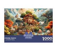 Animal World - 。 Puzzles Age 14+ for Adults 1000 Piece Challenging Puzzle Games, 。s 1000 Pieces For Adults, Difficult Hard 。 Puzzles for Man And Woman (Animated Cartoon) 38x26cm/1000pc