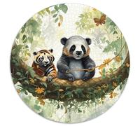 Animal World1000 Piece Round Puzzle LandscapeCreative Jigsaw Puzzles Adults & Kids Difficult Near Impossible1000pcs (67.5x67.5cm)