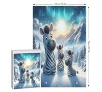 Animal Zebra 1000 Pieces Wooden Jigsaw Puzzle for Adults Puzzles Brain Exercise Challenge High Difficulty Game for Kids 78×53cm