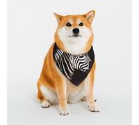 Animal Zebra Dog Bandanas Small Adjustable Dog Scarf Triangle Bibs Double Reversible Kerchief Scarf Washable Daily Handkerchief for Medium Large Dog Puppy Cat Gift