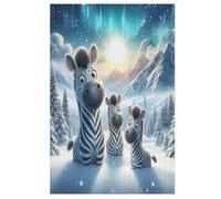 Animal Zebra Puzzle Adults And Teenagers 1000 Pieces Wooden Jigsaw Educational Game Toy Family Decoration 78×53cm