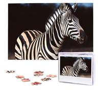 Animal Zebra Wooden Puzzles 1000 Pieces Personalized Jigsaw Puzzle For Adults Interesting Custom Photo Puzzles Gift For Holiday Birthday Wedding Anniversay
