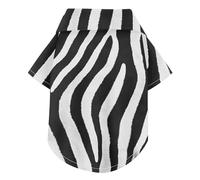 Animal zebras Skin Texture Black White Summer Pet Dog Shirt Button Up Lightweight and Breathable Pet Shirts Puppy Sweatshirt Perfect for Everyday Wear, and Photoshoots