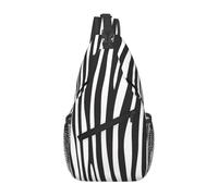 Animal ZebraSling Bag for Men Crossbody Small Travel Shoulder Daypack