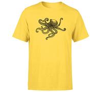 Animal Zentangle Patterns Octopus Mens T-Shirt Handmade Tattoo Doodle Tee Top Daisy M