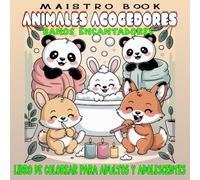 Animales Acogedores: Baños Encantadores - Libro de Colorear para Adultos y Adolescentes (Cozy Critters in the Bath - A Kawaii Animal Coloring Series for Adults and Teens)