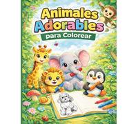 Animales Adorables.: Libro para colorear con animales.