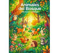 Animales del bosque: Libro de colorear