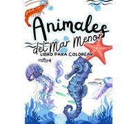 Animales del Mar Menor: Libro para colorear