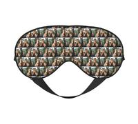 Animales Horses Printing Soft Dual-Use Sleep Blocks Light Efficiently Blackout Eye Mask for Sleeping
