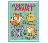 Animales Kawaii: Libro para colorear