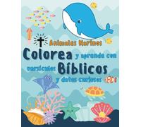Animales Marinos: Colorea y Aprende con Versículos Bíblicos y Datos Curiosos
