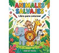 Animales Salvajes: Libro para colorear