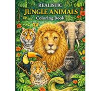 Animali della giungla - Libro da colorare con immagini già colorate a fianco: Immagini realistiche e dettagliate di 21 animali della foresta (Libri da colorare Angelo Fabris)
