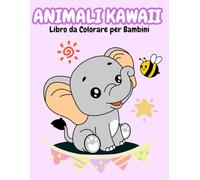 Animali Kawaii: Libro da Colorare per Bambini