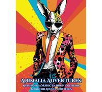 Animalia Adventures:: Anthropomorphic Fashion Coloring Book for Adults and Teens (Wacky Animal Coloring Books)