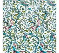 Animalia Rousseau Jungle Wallpaper Emma J Shipley Baby Blue One Size