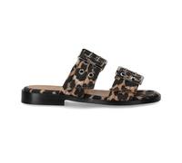 Animalier Flat Sandal with Buckles 2 UK