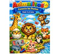 Animalitos Conecta los Puntos: Libro de actividades de conectar los puntos y colorear para niños pequeños