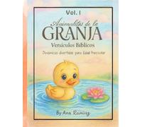 Animalitos de la Granja Vol.1 - Libro Cristiano de Colorear y Aprender para Niños desde 2 años +: Edición Premium en Español - Versículos Bíblicos + ... Regalo y Desarrollo de Valores Cristianos