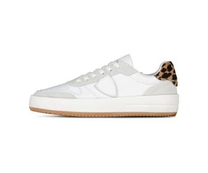 Animalprint Leather Trainers High Quality Materials - female - Philippe Model - Sneakers - White - 5 UK - Shoes 5 UK
