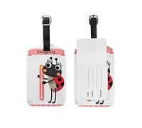 Animals ABC Alphabet Travel Luggage Tags Suitcase Baggage Tag Leather 1 Piece