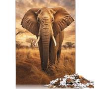 Animals African Elephant 1000 Piece Jigsaw Puzzle for Adults Family Game Teens Jigsaw Puzzle 1000pcs (75x50cm)