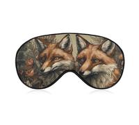 Animals and Flowers Travel Eye Mask Blackout Eye Mask for Sleeping Airplane Eyemask with Adjustable Strap Sleep Masks for Women Men Soft Night Blindfold Eyemask