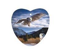 Animals And Landscapes Car Air Freshener Hanging, Long Lasting Scented Car Aromatherapy Tablets, Love form Fragrance Scented Cards for Vehicles, Bedroom, Wardrobe Black-style