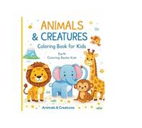 Animals and Magical Creatures: Coloring Book for Kids