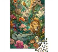 Animals Animal World Educational Puzzle Game for Adults Aged 12 And Above Suitable for Family Entertainment 300pcs (40x28cm)