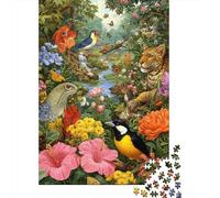 Animals Animal World Fun Educational Game Suitable for All The Family High Difficulty But Not Boring 1000pcs (75x50cm)