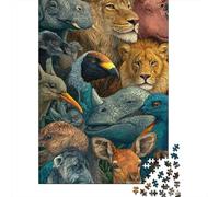 Animals Animal World Fun Educational Game Suitable for All The Family High Difficulty But Not Boring 300pcs (40x28cm)
