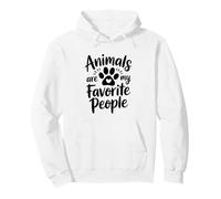 Animals Are My Favorite People Animal Rescue Pullover Hoodie