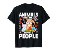 Animals are My Favorite People Funny Animal Lover T-Shirt